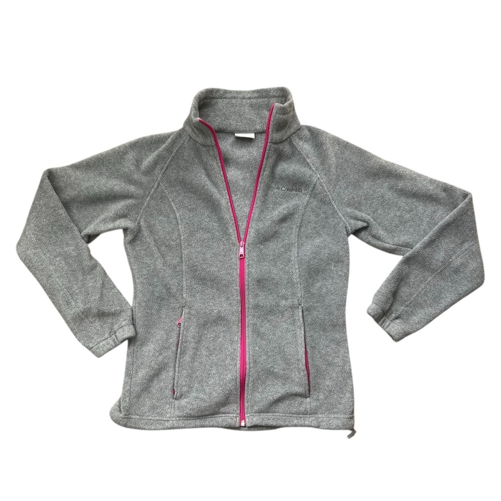 Columbia Gray Jacket with Pink Accents